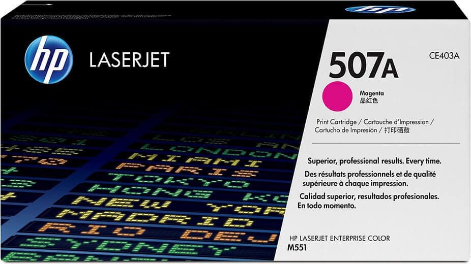 HP Lasertoner CE403A Nr. 507A, magenta, 6.000 Seiten
