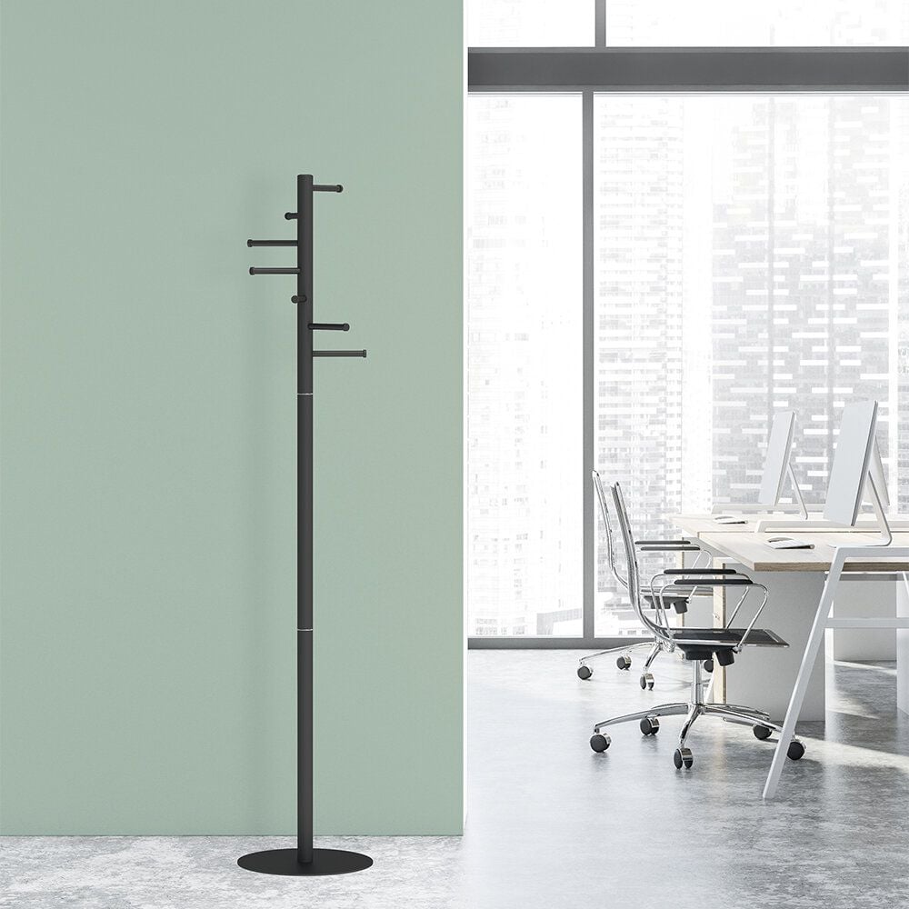 Garderobenständer Maul MAULcaurus 9406202/9406290, 7 Kleiderhaken, 177cm Höhe, Metall/Stahl, farbig, weiß