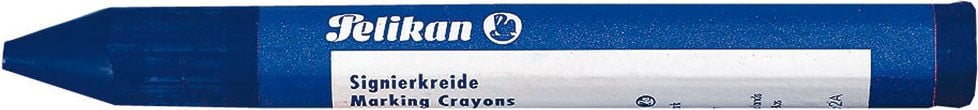 Signierkreide Pelikan farbig 762/12, Pack 12 Stück, blau