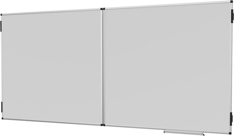 Whiteboard Legamaster Klapptafel UNITE PLUS 7-108364, Klapptafel: 3 Tafeln, ausgeklappt: 400x100cm,
emailliert, bakterienresistent, trocken
abwischbar, Aluminiumrahmen, Wandaufhängung,
FSC