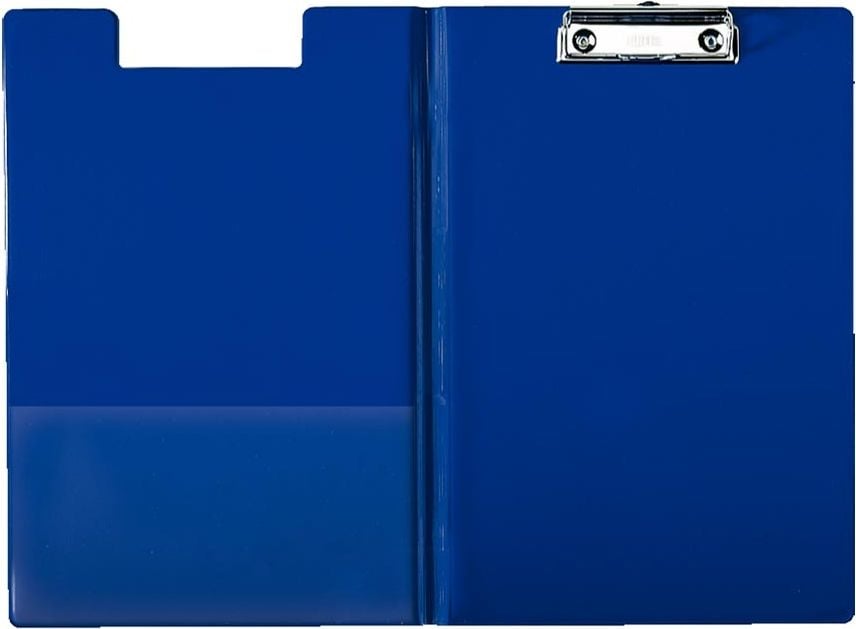 Klemmmappen Leitz A4 3960, Innentasche im Vorderdeckel, Aufhängeöse, blau