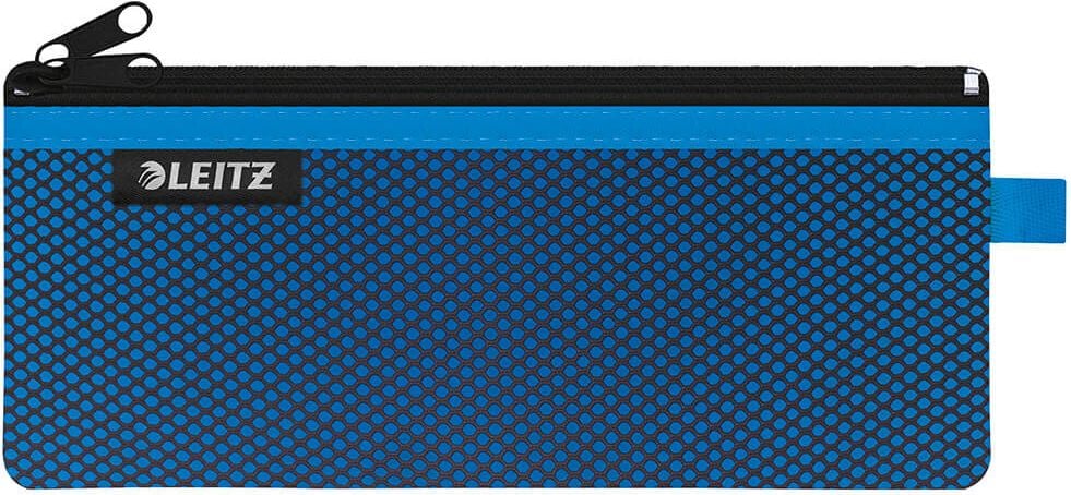 Kleinkrambeutel Leitz WOW Traveller Zip-Beutel M 4012, 21x8,5cm, Reißverschluss, 2 Fächer, Nylon, blau