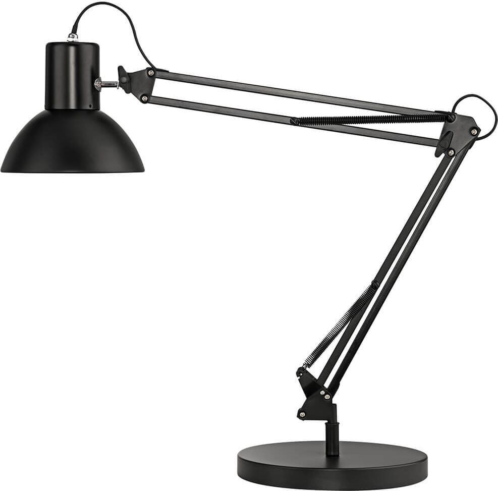 LED-Schreibtischleuchte Unilux SUCCESS 80 400093579, 8 W, für austauschbare LED, Stockel E27,
Doppelgelenkarm, Standfuß und Tischklemme,
schwarz, Lieferung erfolgt ohne Leuchtmittel
