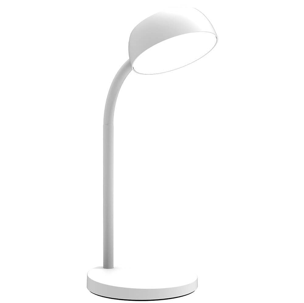 LED-Schreibtischleuchte Unilux TAMY 4001650, 6 W LED (warmweiß), 625lm, flexibler Arm,
Standfuß, weiß