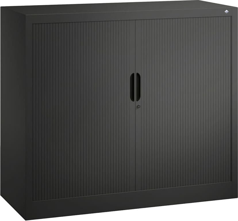 Aktenschrank CP Omnispace 3243-00, 120x103x42cm (BxHxT), 2 Querrollläden,
2 Fachböden, 2 Ordnerhöhen + 1 Restfach, anthrazit