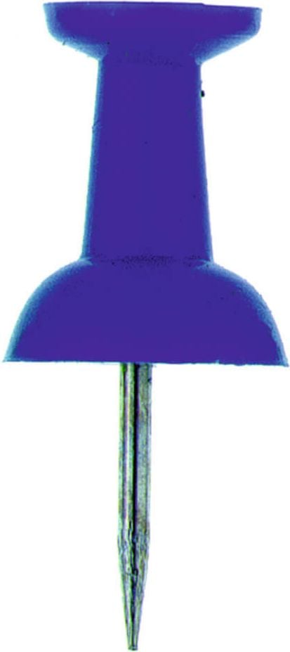 Pinnwandnadeln Alco 660, Einzelfarben, Pack 20 Stück, blau
