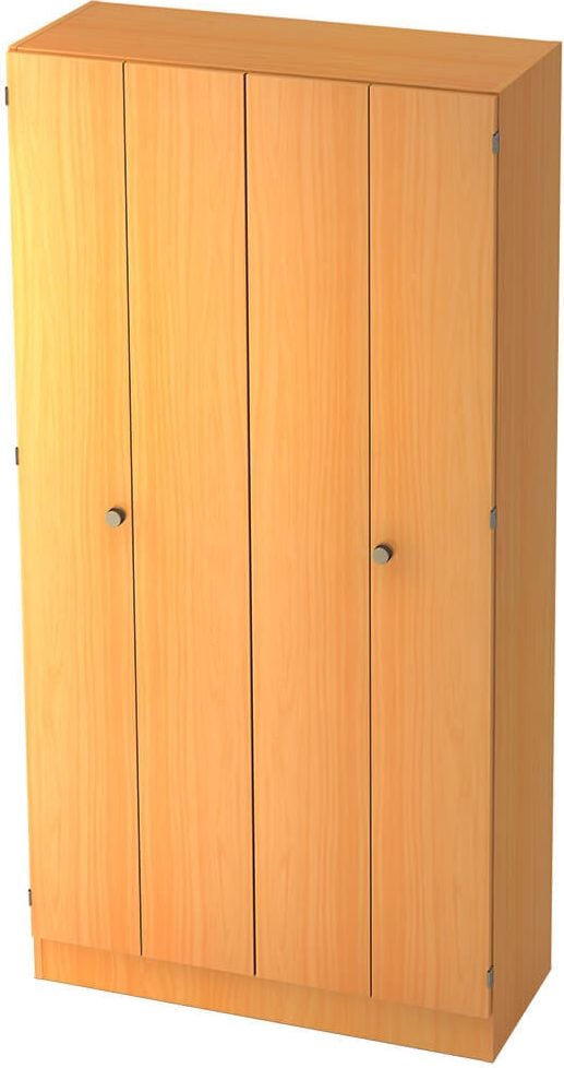 Aktenschrank Hammerbacher Solid 6900, 100x200,4x42cm (BxHxT), 2
Falttüren, Griffknauf, buche