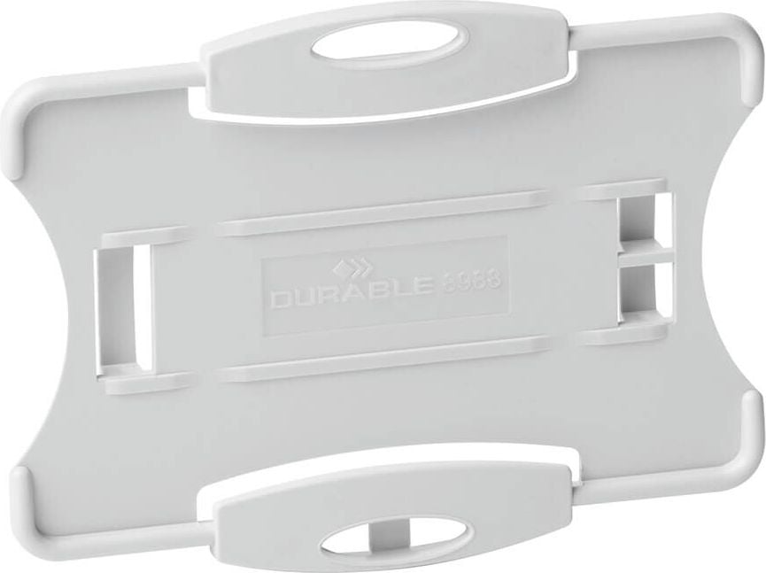 Ausweiskartenhüllen Durable ECO 8988, 54x87mm Innenmaß, für 1 Karte, ohne
Befestigung, recycelter Kunststoff, Pack 10
Stück, schwarz