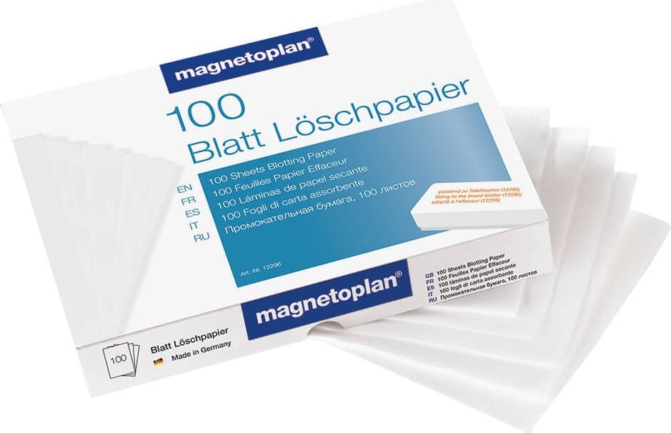 Tafelwischer Ersatzpapier Magnetoplan ferroscript 12296, Pack 100 Blatt