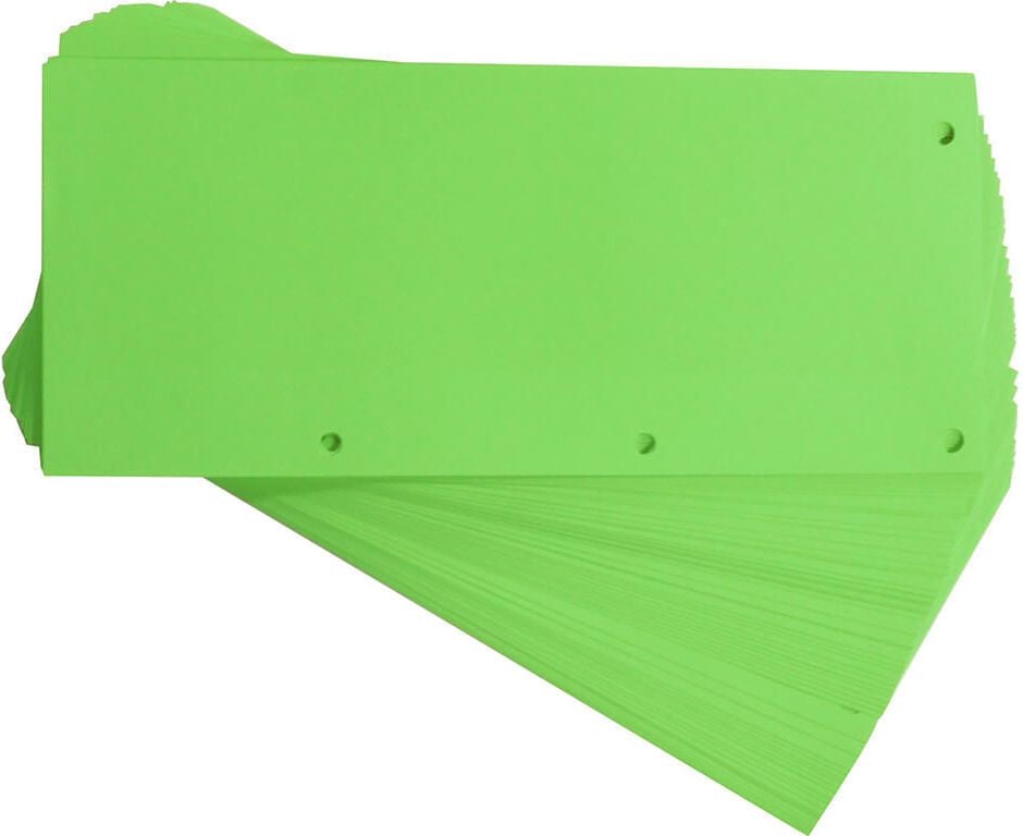 Trennstreifen Oxford Duo, 10,5x24cm, horizontal + vertikal, 160 g/m²
Powerkarton, Pack 60 Stück, grün