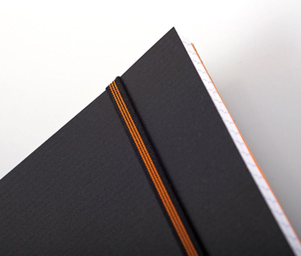 Collegeblock Clairefontaine RHODIA Pro Book DIN A4+, kariert, holzfrei, 4-fach gelocht,
Register, Block 80 Blatt, kariert