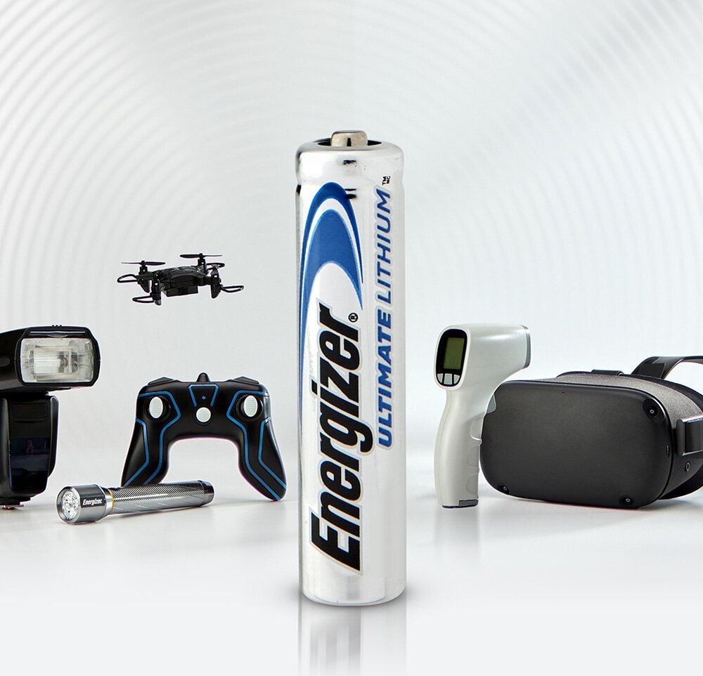 Batterien Energizer Ultimate Lithium Micro (AAA), 1,5 Volt, temperaturbeständig von −40 C bis +60 C, enthält recycelte Materialien, Pack 10 Stück