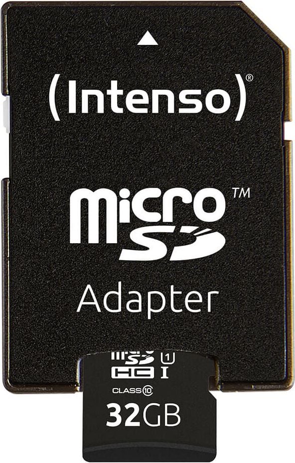 MicroSDHC-Speicherkarten Intenso UHS-I Premium 3423480, Class 10/U1, 32GB, mit SD-Adapter