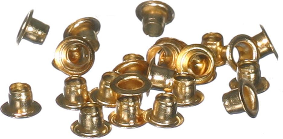Ösen Skrebba Nr. 532, Messing, 4mm, Pack 250 Stück