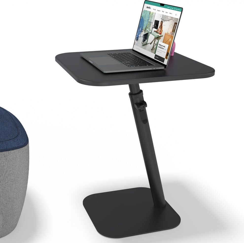 Schreibtisch Dataflex Laptoptisch Bento, 48x48cm (BxT), höhenverstellbar, 55-75,5 cm
Höhe, 15kg Tragkraft, schwarz