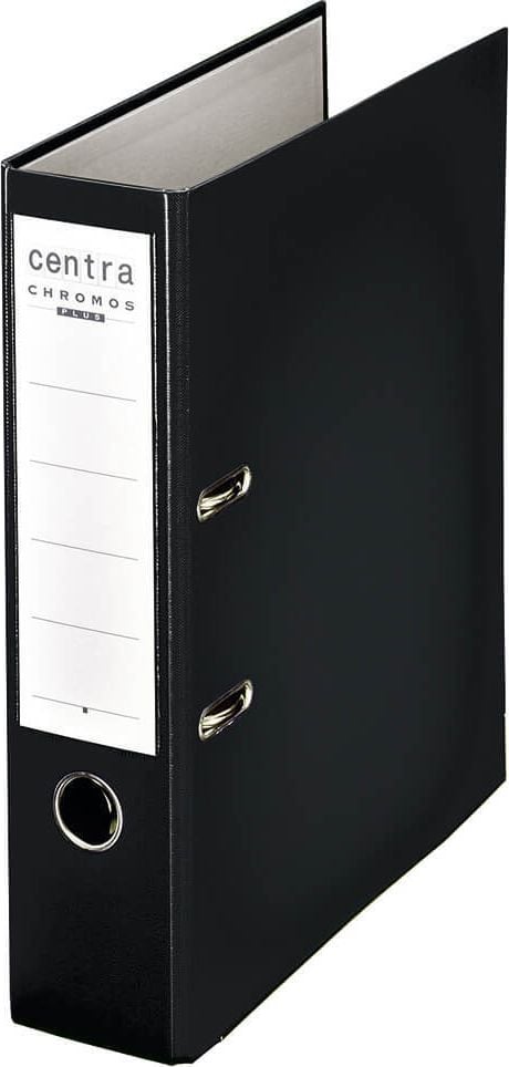 Ordner A4 Centra Chromos 2301, 80mm, PP, A4, 8cm Rücken, PP-Folie, schwarz