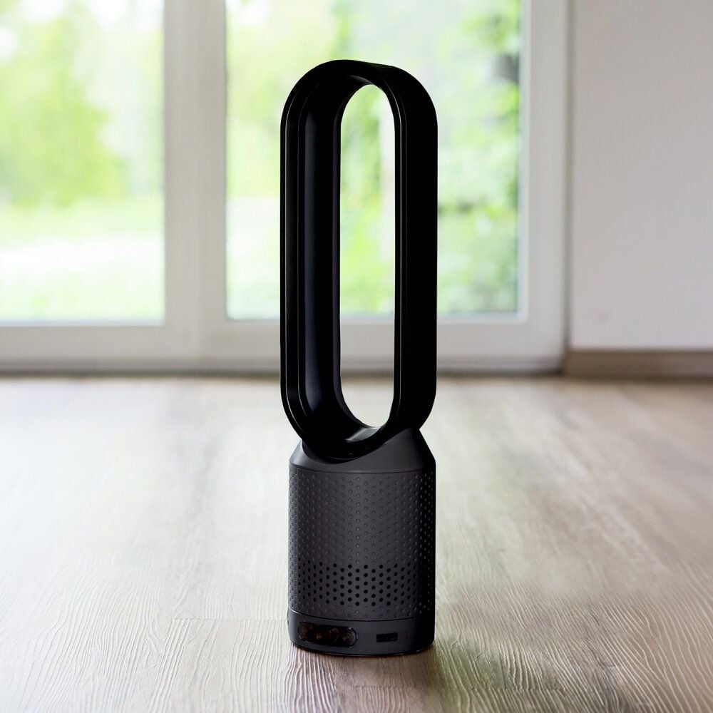Turmventilator Hansa AM-016, 58cm, oszillierend, mit Fernbedienung und
Timer, anthrazit, anthrazit