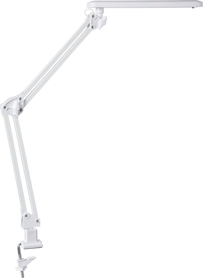 LED-Schreibtischleuchte Alco 962, 7 W, 20 LED (neutralweiß), 420 Lumen,
Doppelarm, Tischklemme, weiß