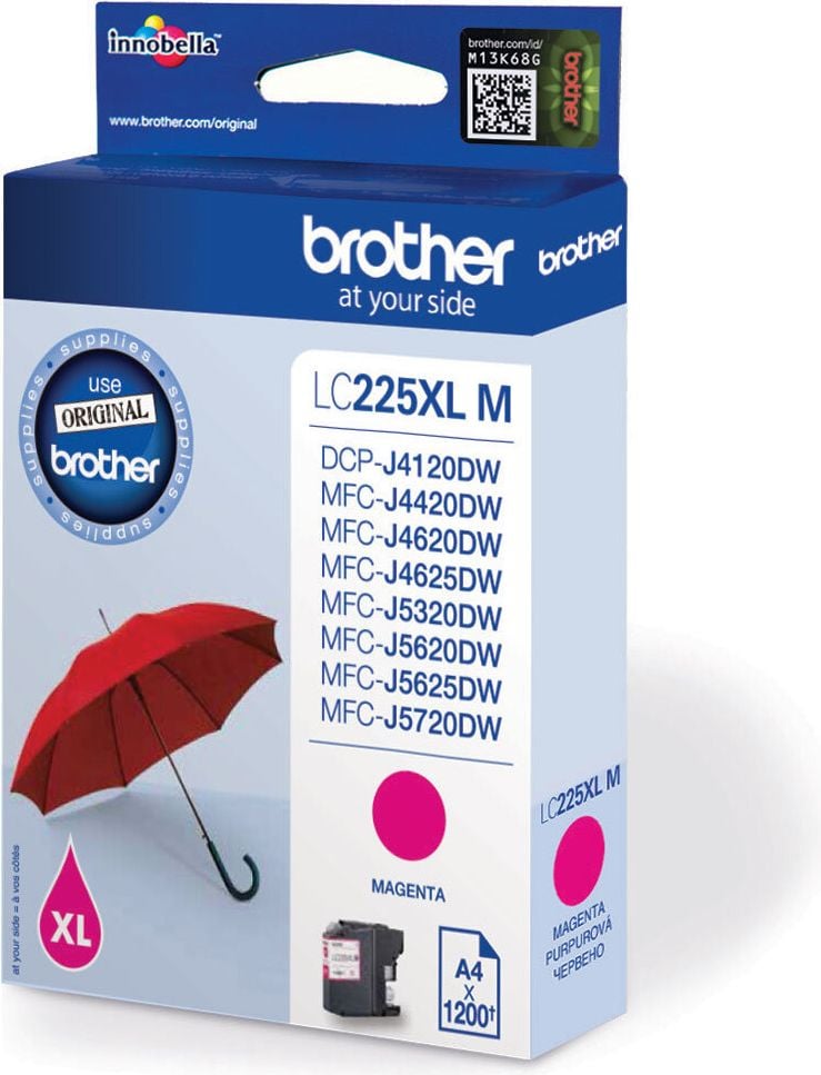 Brother Tintenpatrone LC-225XLM, magenta, 1.200 Seiten