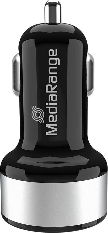 Kfz-Ladegerät MediaRange MRMA103-02, 2x USB Ausgänge, 1x USB Type-A-Stecker, 1x
USB Type-C-Stecker, max. 43 Watt, weiß