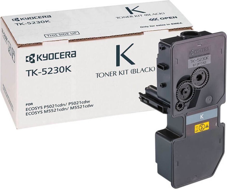 Kyocera Lasertoner TK-5230K, schwarz, 2.600 Seiten