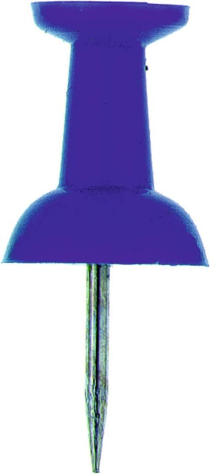 Pinnwandnadeln Alco 660, Einzelfarben, Pack 20 Stück, weiß