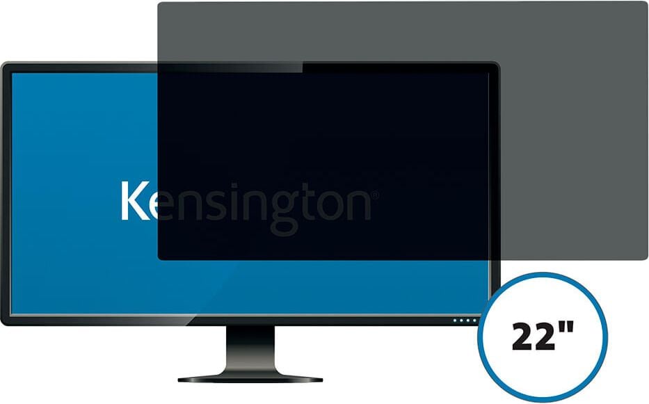 Blickschutzfilter Kensington 626484, für 22 Zoll Monitore, 16:9, 2-fach,
abnehmbar, schwarz