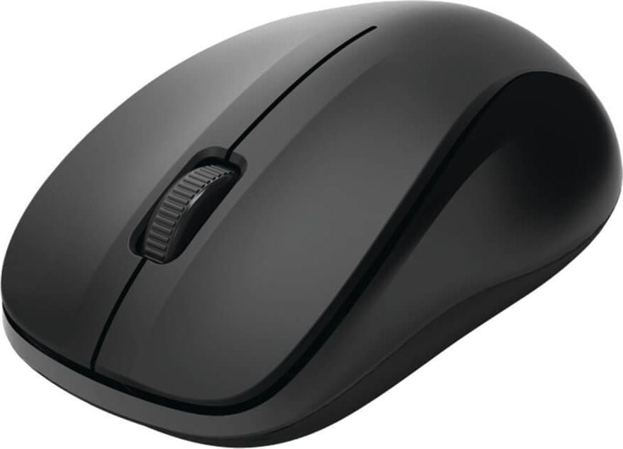 Maus Hama MW-300 V2 173020, Funk, 3 Tasten, optischer Sensor, schwarz, schwarz
