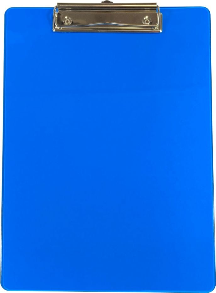 Klemmbretter Alco 5511, A4, Kunststoff, transluzent, blau