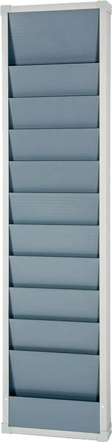 Werkstattplaner Eichner 9019-00106, für 10 x A4, 31,5x128,2cm (BxH), einreihig,
Kunststoff, grau