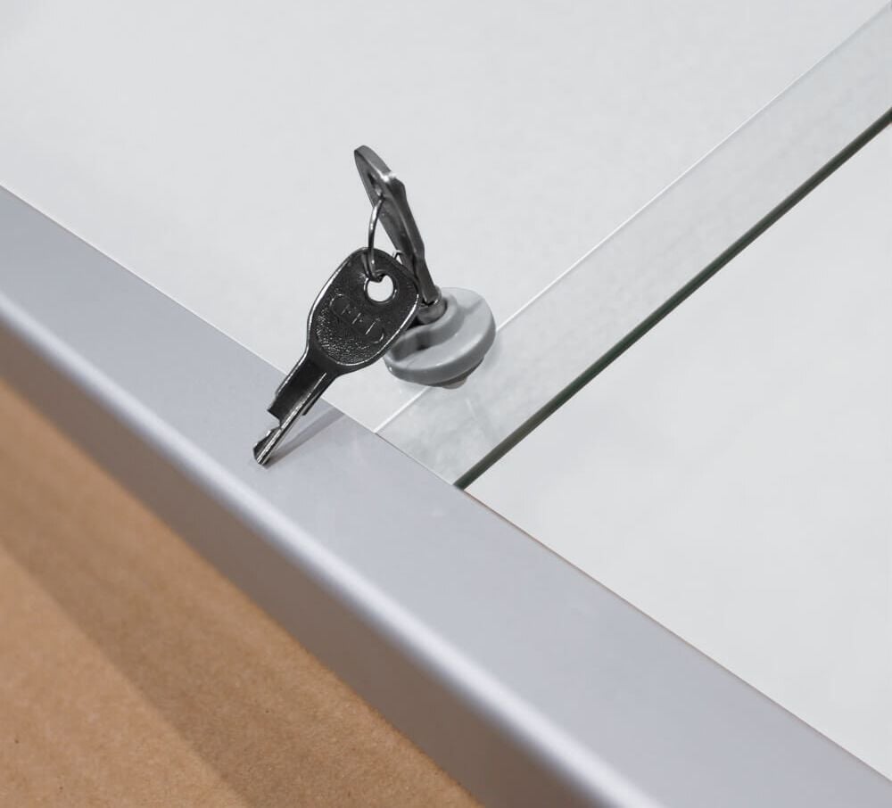 Schaukasten Franken PRO SK6109, 9xA4, Whiteboardrückwand, für Innenbereich