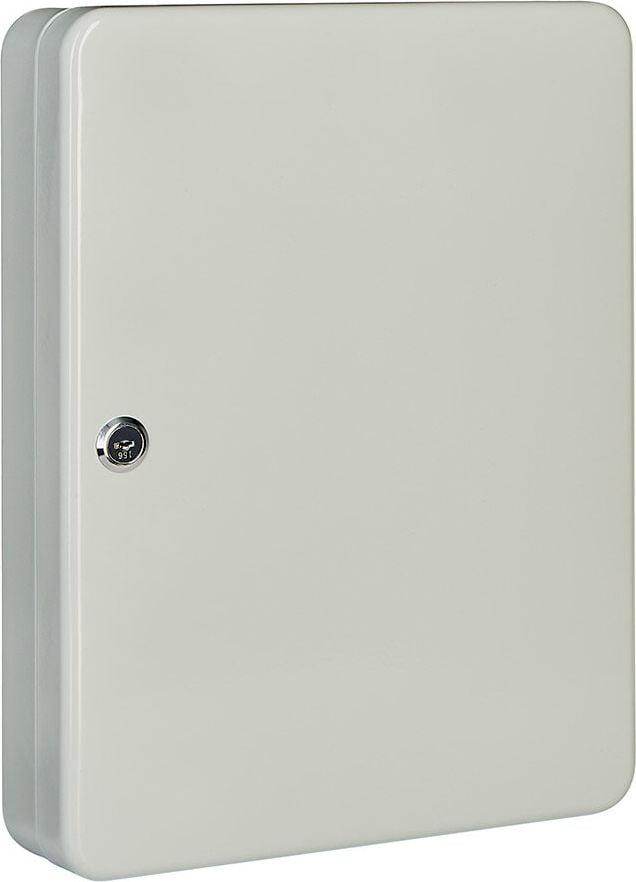 Schlüsselschrank Alco 8995-33, für 160 Schlüssel, Zylinderschloss, Stahlblech, grau, grau