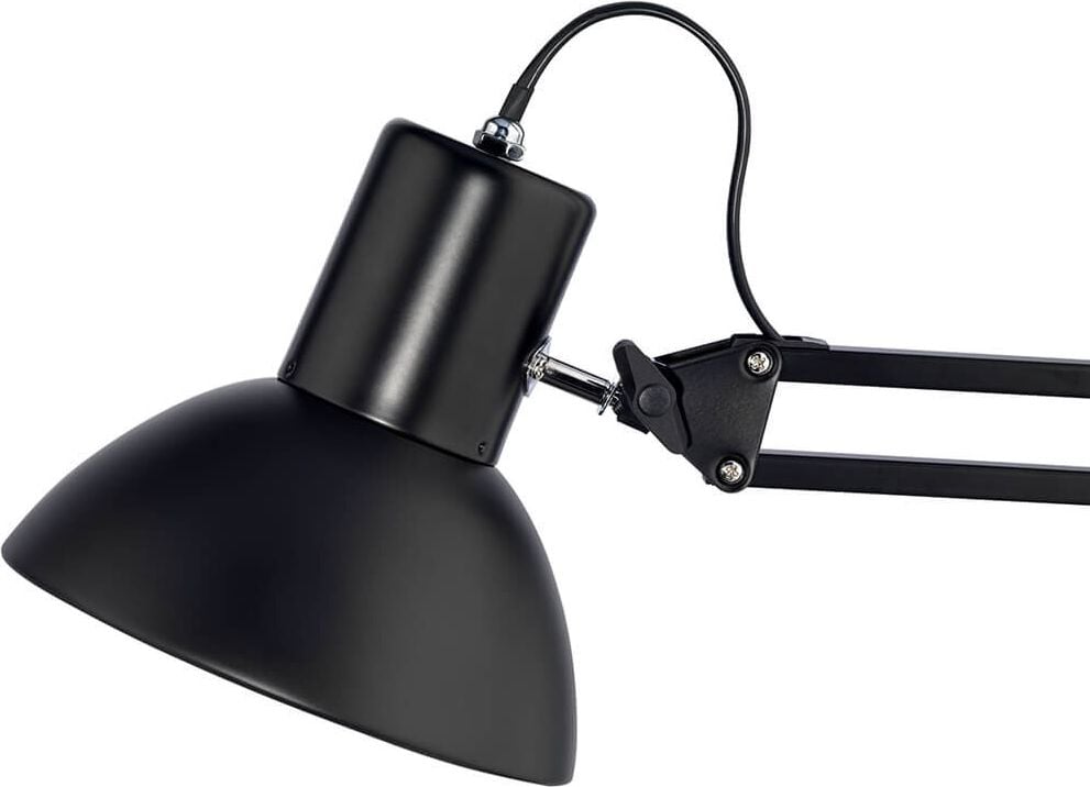 LED-Schreibtischleuchte Unilux SUCCESS 80 400093579, 8 W, für austauschbare LED, Stockel E27,
Doppelgelenkarm, Standfuß und Tischklemme,
schwarz, Lieferung erfolgt ohne Leuchtmittel