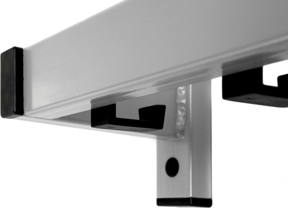 Garderobenleisten V-Part Safe 10, 10 Haken, zur Wandmontage, schwarz/grau