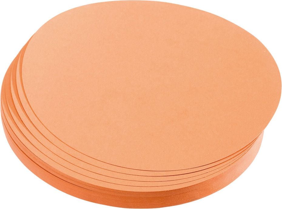 Moderationskarten Kreis Franken UMZ 20, 19,5cm Durchmesser, Einzelfarben, Pack 500
Stück, orange