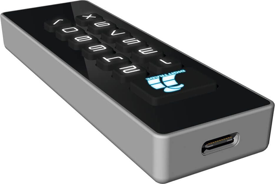 USB-Stick Digittrade Kobra Stick Basic DG-KSB-128, verschlüsselte PIN-Anmeldung,
128 GB, USB Typ C 3.0