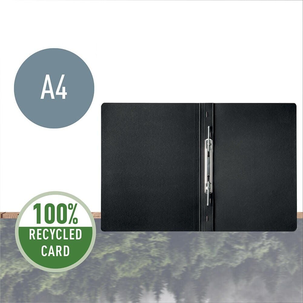 Spiralhefter Leitz Recycle A4 3905, Recyclingkarton 430 g/m², schwarz, Blauer Engel
