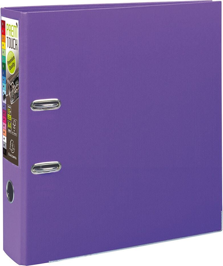 Ordner A4 Exacompta Prem Touch 533E, 80mm, PP, A4 Überbreite, 8cm Rücken, PP-Folie, violett