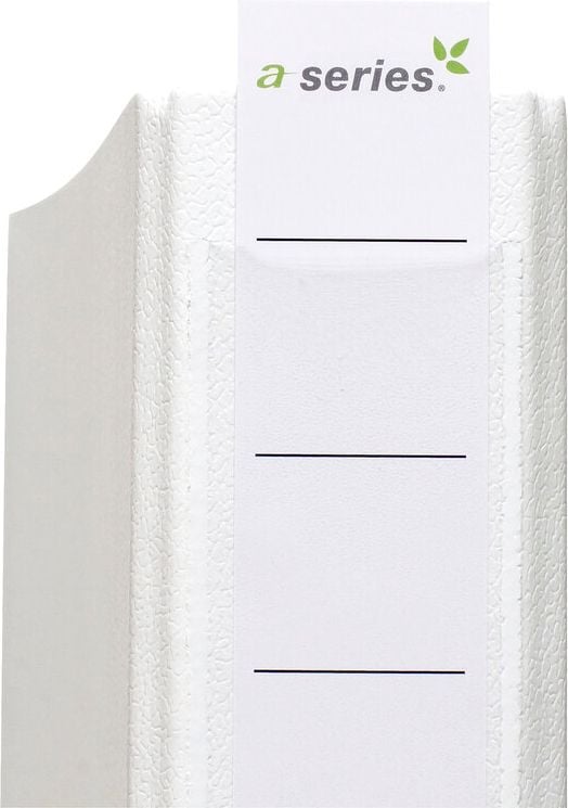 Einsteckrückenschilder a-series AS1723, schmal/kurz, weiß, Karton 160 g/m², Pack 10 Stück