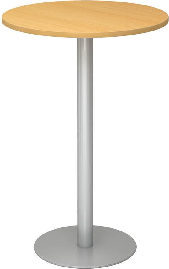 Stehtisch Hammerbacher STH08/x/S, 80cm Durchmesser, 111,6cm Höhe, Standfuß
silber, buche