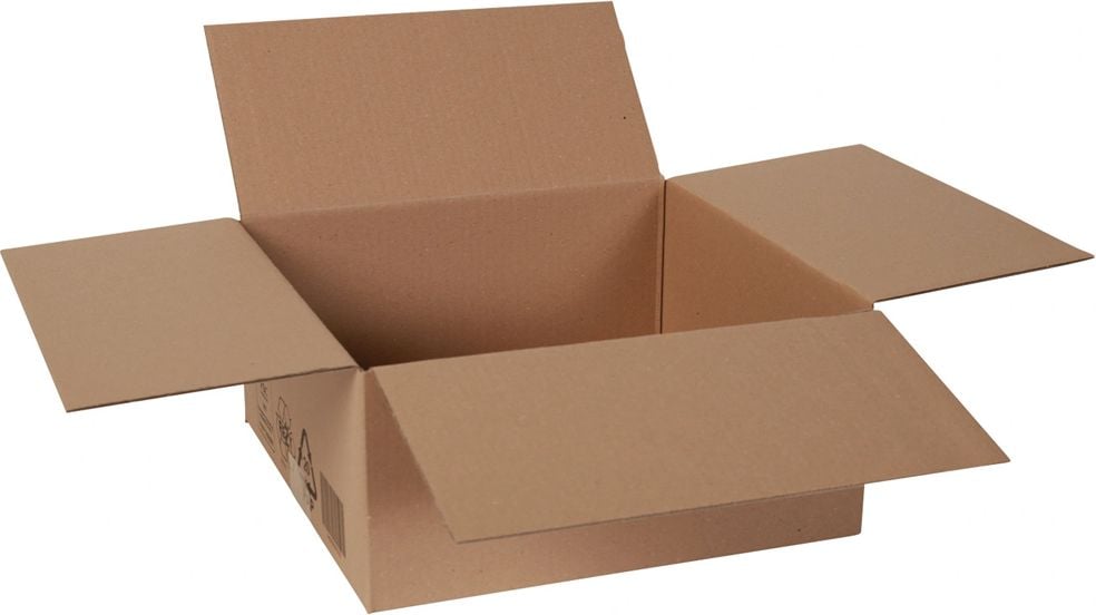 Versandkarton FEFCO 0201 KWP1-028, 300x300x150mm (LxBxH), braun, ohne
Höhenrillung, Pack 25 Stück