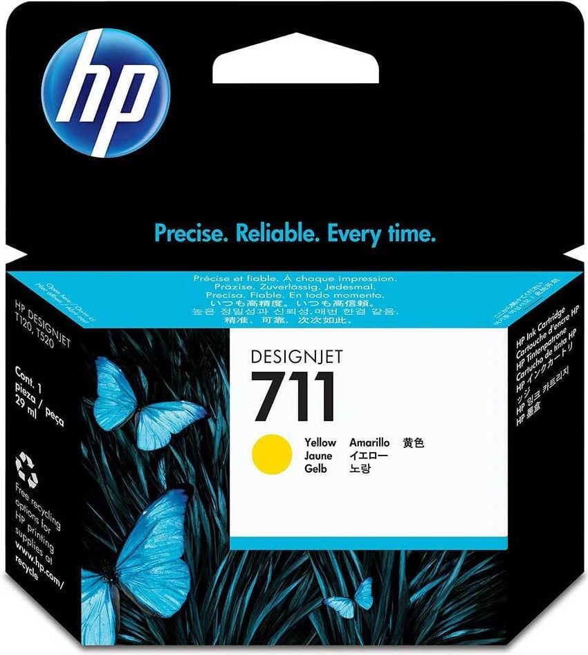 HP Tintenpatrone CZ132A Nr. 711, yellow, 29ml