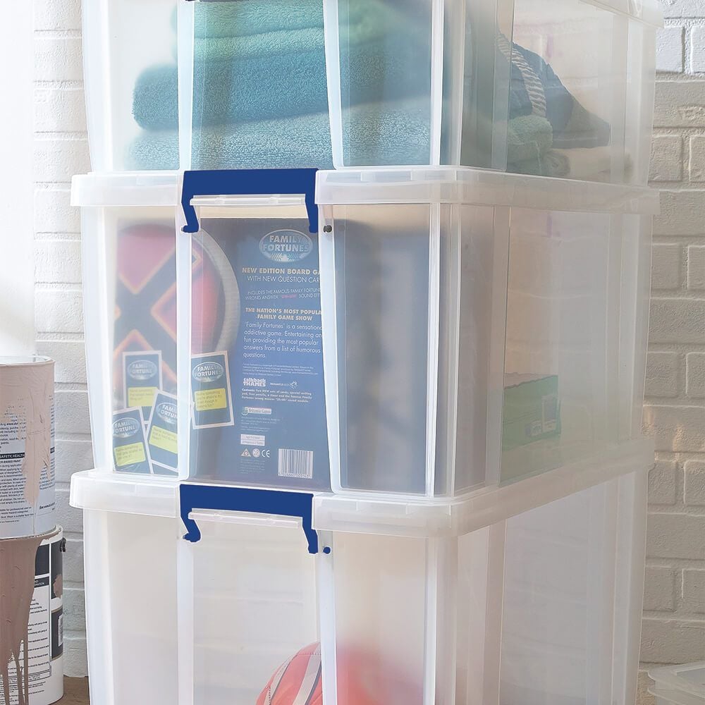 Aufbewahrungsboxen Fellowes Bankers Box ProStore 7730901, 48 Liter, Außenmaße: 480x440x315mm (BxTxH),
Kunststoff (PP), mit Deckel, transparent
