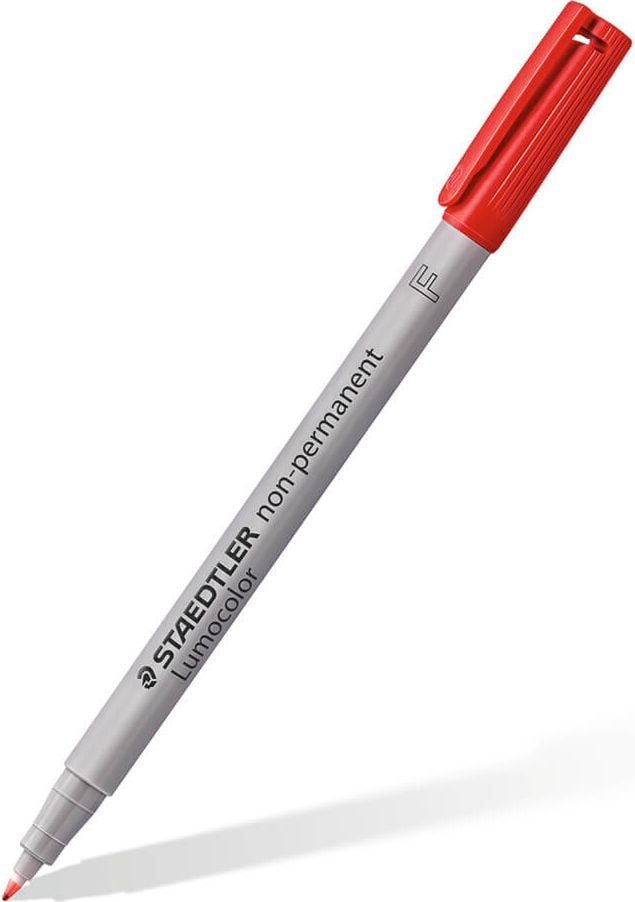 Folienschreiber Staedtler Lumocolor non-permanent pen 316WP4, ca. 0,6mm, wasserlöslich, Etui mit 4 Farben