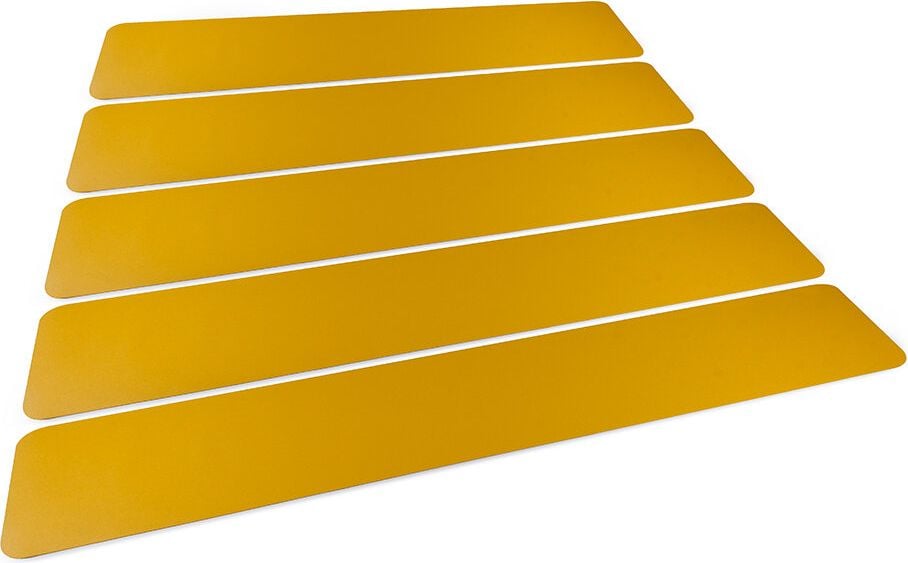Bodenmarkierungssymbole Durable 200/05 181004, Zebrastreifen, 200x1200mm, permanent, PVC, für glatte Böden, gelb, Pack 5 Stück
