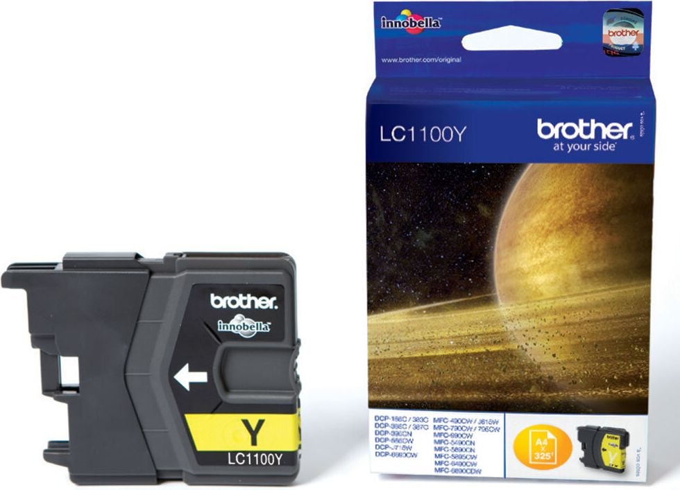 Brother Tintenpatrone LC-1100Y, yellow, 325 Seiten