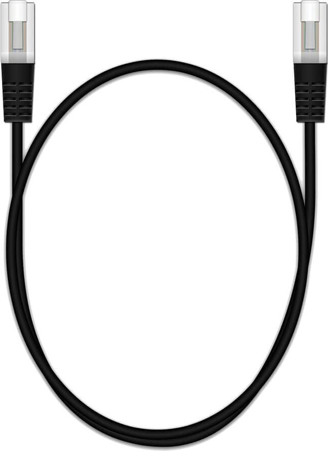 Patchkabel Cat 6e S/FTP 2xRJ45 1,0m, schwarz