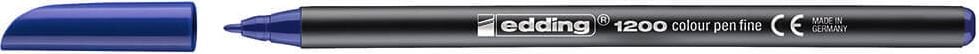 Fasermaler Edding 1200 fein, ca. 1mm, Einzelstift, blau