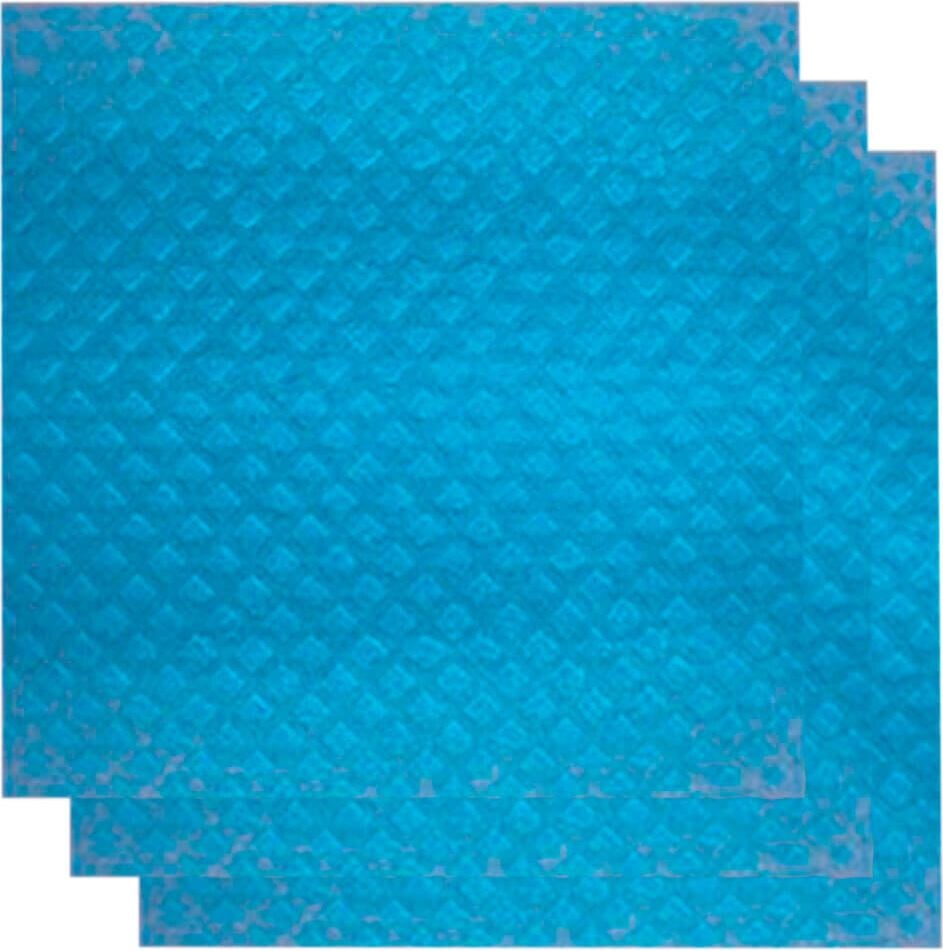 Schwammtücher Corona, 25x31cm, Waffelstruktur, blau, Pack 3
Stück