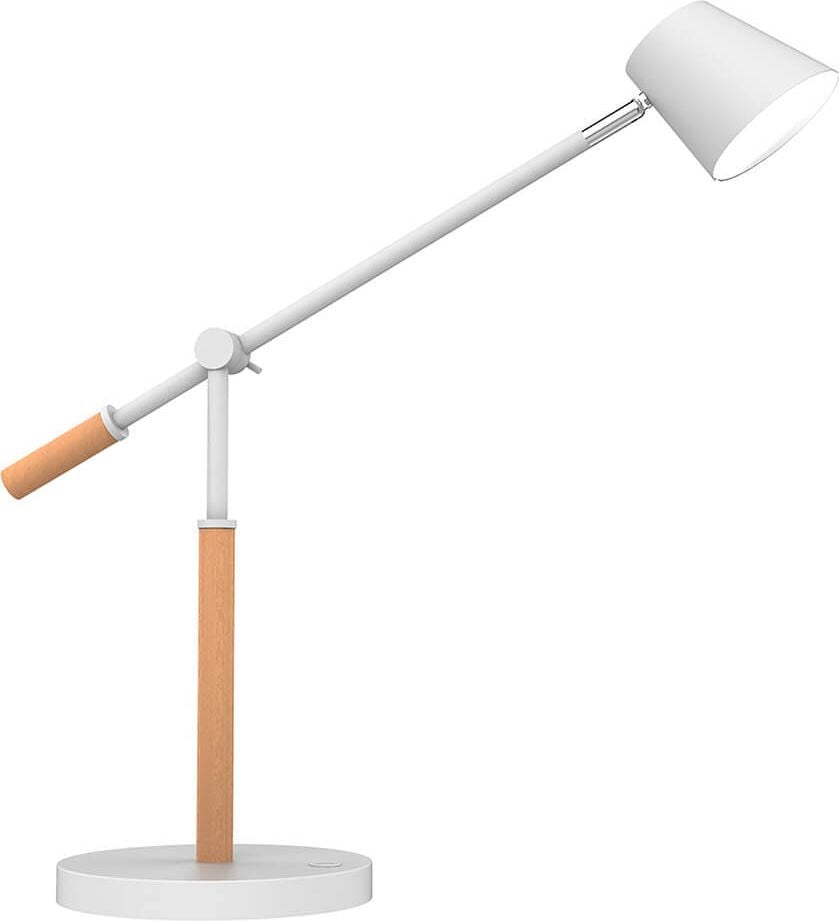 LED-Schreibtischleuchte Unilux VICKY 400110084/400153732, 9 W, LED (warmweiß), 997lm, 3-stufig dimmbar, USB Ladefunktion, Standfuß, weiß